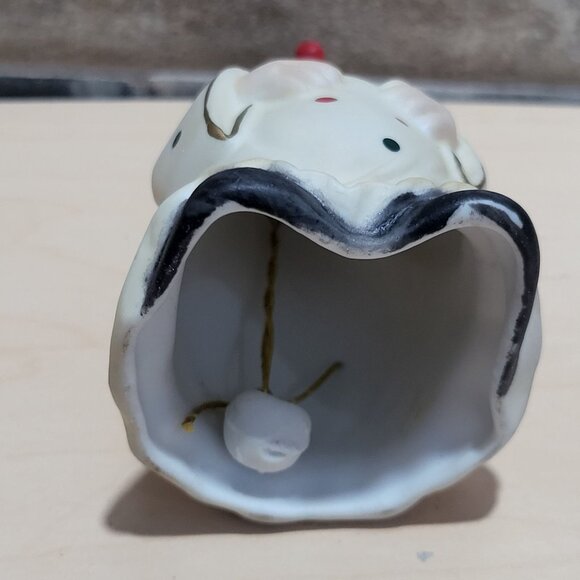 Vintage Bisque Porcelain Clown Bell Figurine - Picture 4 of 10